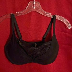 Victoria’s Secret black push-up bra with lace bust line